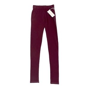 New Spiritual Gangster Leggings in Burgandy Size Small
